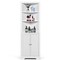 Free Standing Tall Bathroom Corner Storage Cabinet with 3 Shelves